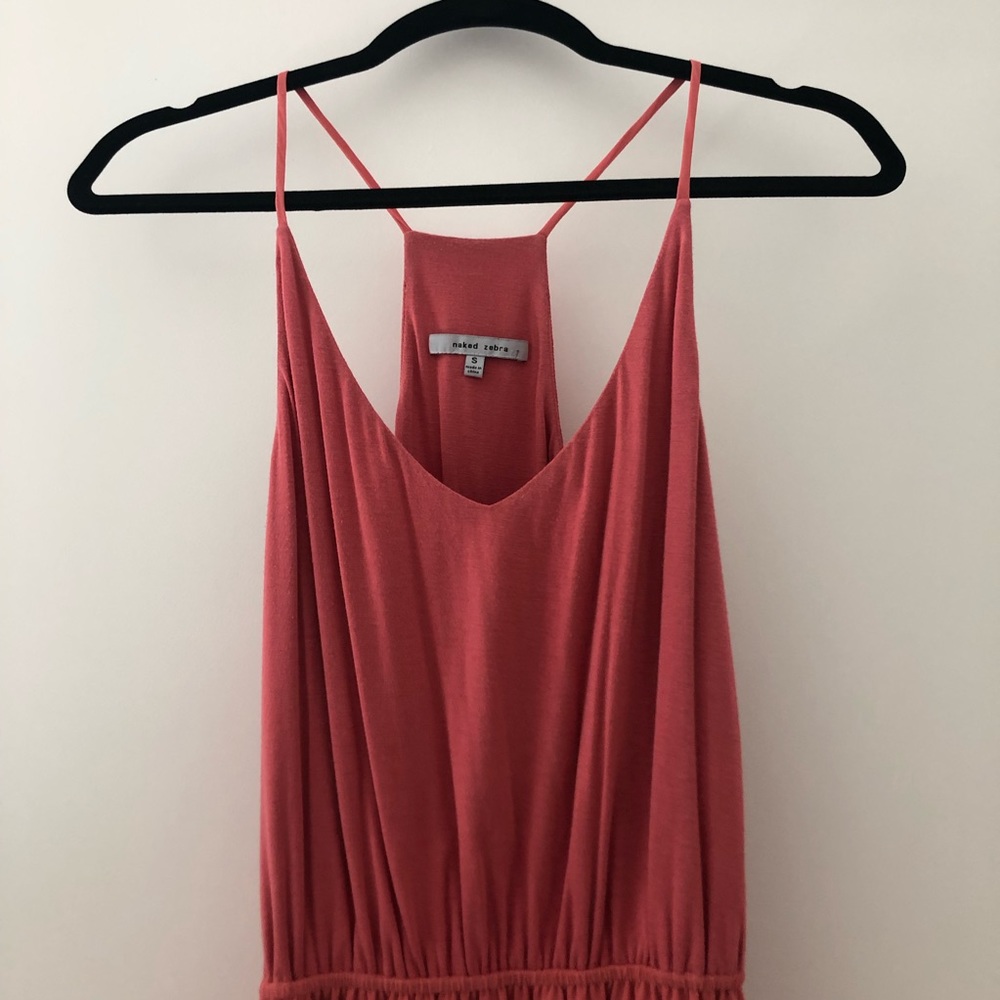 Coral/pink maxi dress